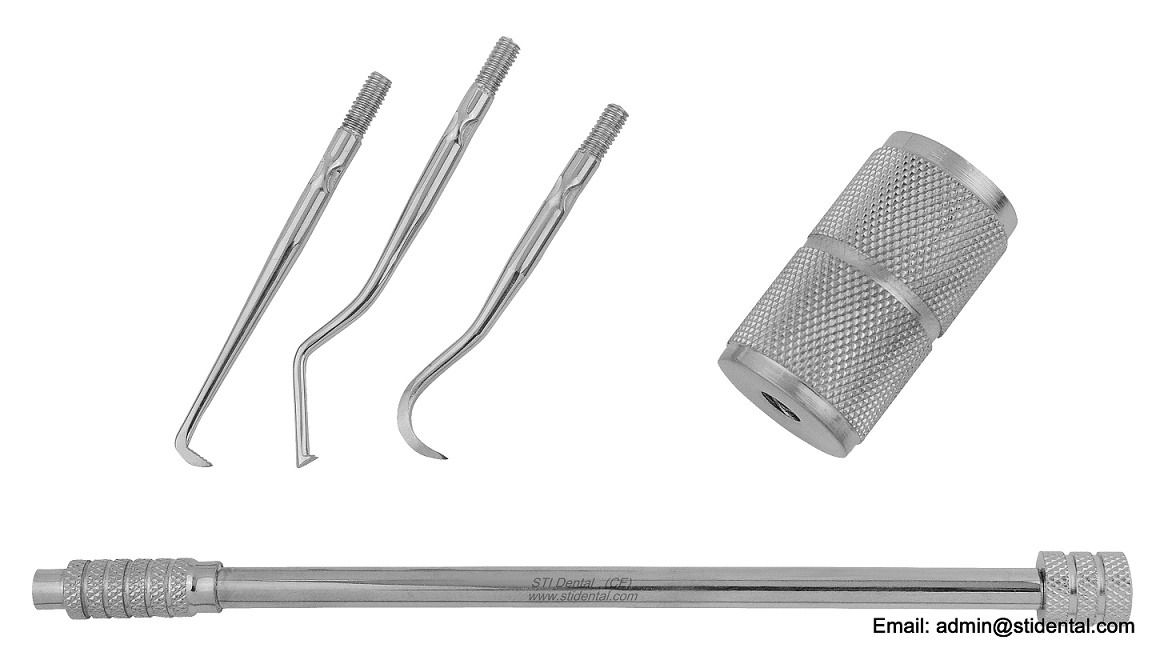 Dental Crown Remover Single End with 3 Steps